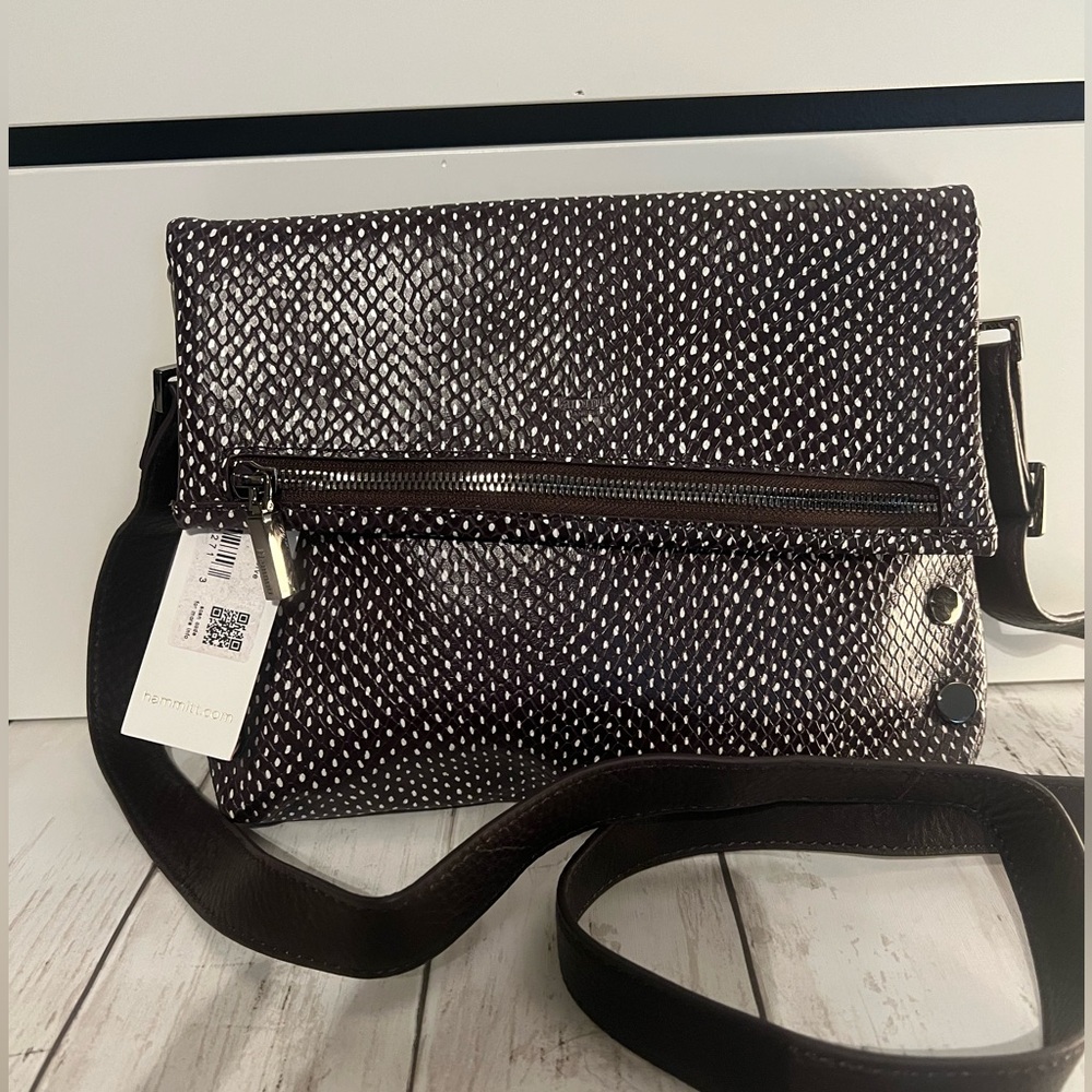 Hammitt VIP medium Espresso Reserve, NWT, crossbody and clutch